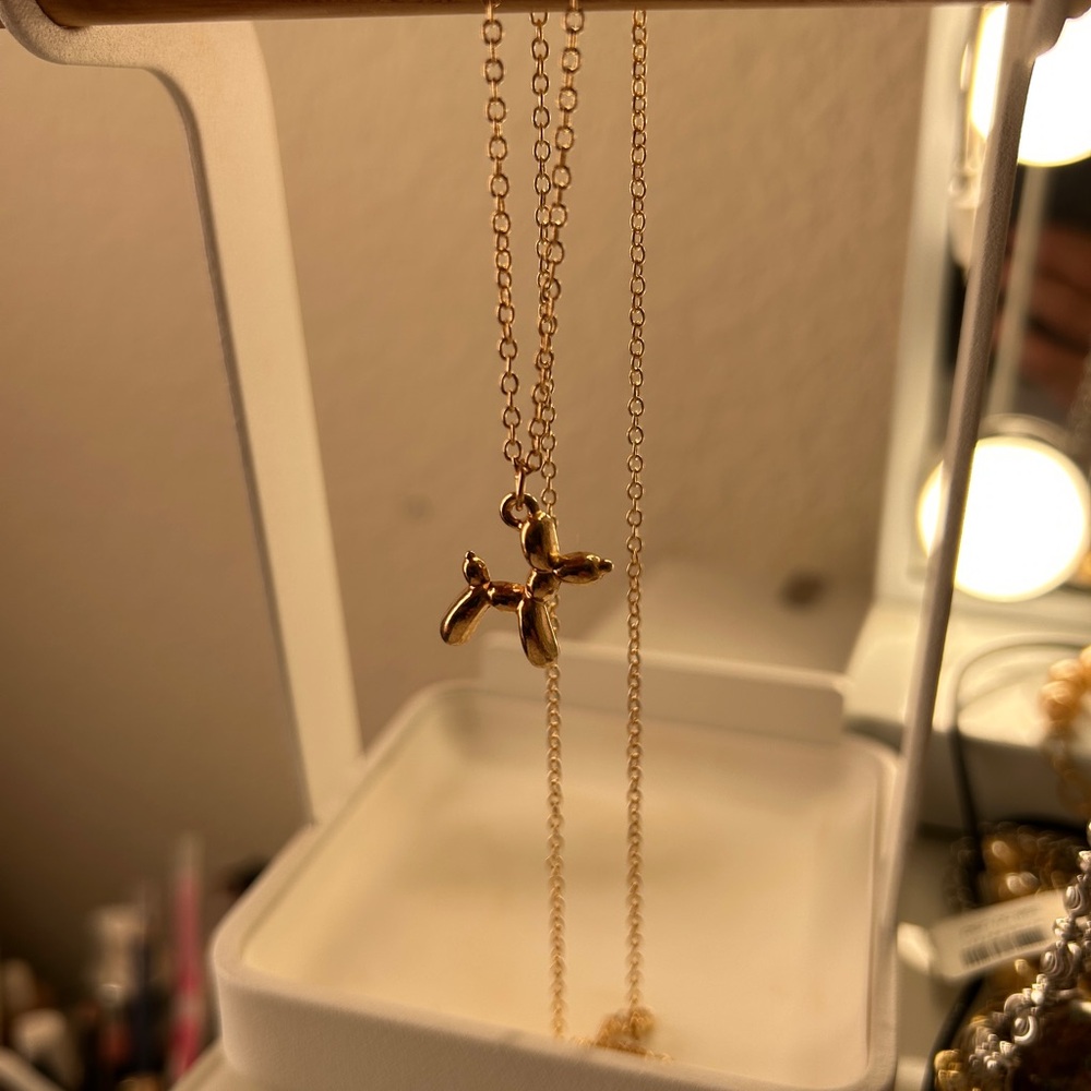 Balloon Dog Pendant Necklace